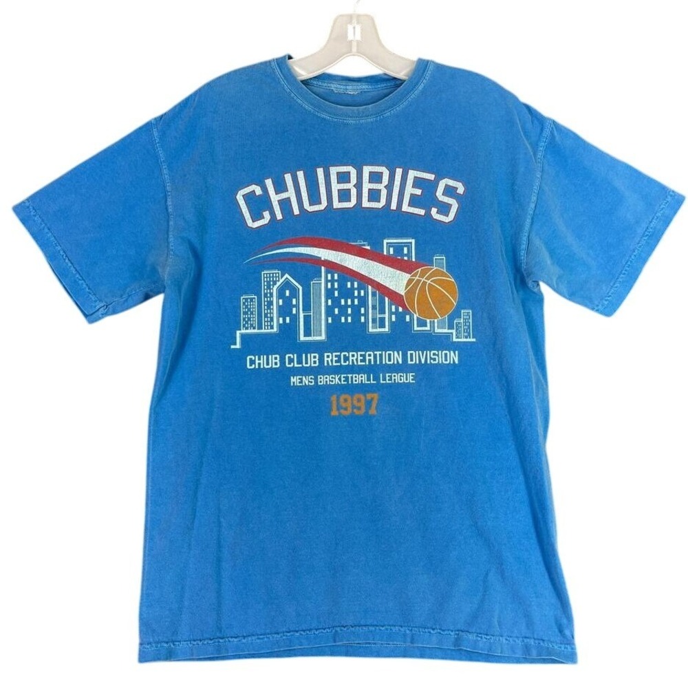 Chubbies Basketball Graphic City Skyline‎ Retro Style Casual Wear Mens Shirt S
